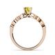 6 - Renea 0.87 ctw Yellow Sapphire (5.80 mm) with accented Diamonds Engagement Ring 
