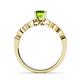 6 - Renea 0.87 ctw Peridot (5.80 mm) with accented Diamonds Engagement Ring 