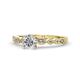 7 - Renea 0.87 ctw Lab Grown Diamond (5.80 mm) with accented Diamonds Engagement Ring 