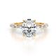 1 - Laila 2.50 ctw IGI Certified Lab Grown Diamond Oval Shape (9x7 mm) Hidden Halo Engagement Ring 