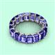 3 - Victoria 6x4 mm Emerald Cut Tanzanite Eternity Band 