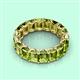 3 - Victoria 6x4 mm Emerald Cut Peridot Eternity Band 