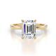1 - Lucia 2.64 ctw IGI Certified Lab Grown Diamond Emerald Shape (9x7 mm) Hidden Halo accented Natural Diamond Engagement Ring  