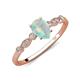 3 - Kiara 0.55 ctw Opal Pear Shape (7x5 mm) Solitaire Plus accented Natural Diamond Engagement Ring 