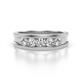 1 - Aaron 0.50 ctw Lab Grown Diamond 5 Stone Men Wedding Band (5 mm) 