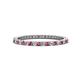 1 - Ellen 1.70 mm Pink Tourmaline and Lab Grown Diamond Eternity Band 