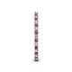5 - Ellen 1.70 mm Pink Tourmaline and Lab Grown Diamond Eternity Band 