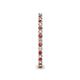 5 - Ellen 1.70 mm Pink Tourmaline and Lab Grown Diamond Eternity Band 