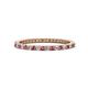 1 - Ellen 1.70 mm Pink Tourmaline and Lab Grown Diamond Eternity Band 