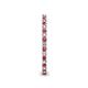 5 - Ellen 1.70 mm Pink Tourmaline and Lab Grown Diamond Eternity Band 