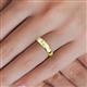 2 - Elara 0.36 ctw Yellow Sapphire (2.00 mm) set in Burnish Setting 5.00 mm Width Eternity Band 