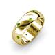 3 - Elara 0.44 ctw Peridot (2.00 mm) set in Burnish Setting 7.00 mm Width Eternity Band 