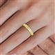 3 - Elara 0.16 ctw Citrine (1.70 mm) set in Burnish Setting 4.00 mm Width Eternity Band 