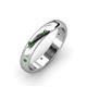 4 - Elara 0.21 ctw Green Garnet (1.70 mm) set in Burnish Setting 4.00 mm Width Eternity Band 