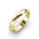 4 - Elara 0.20 ctw Yellow Diamond (1.70 mm) set in Burnish Setting 4.00 mm Width Eternity Band 
