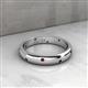 6 - Elara 0.21 ctw Red Garnet (1.70 mm) set in Burnish Setting 4.00 mm Width Eternity Band 