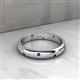 6 - Elara 0.21 ctw Blue Sapphire (1.70 mm) set in Burnish Setting 4.00 mm Width Eternity Band 