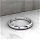5 - Elara 0.16 ctw Amethyst (1.70 mm) set in Burnish Setting 3.00 mm Width Eternity Band 