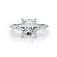 1 - Leah 3.43 ctw IGI Certified Lab Grown Diamond Radiant Shape (9x7 mm) Hidden Halo accented Lab Grown Diamond Engagement Ring 