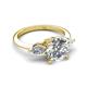 6 - Leah 2.44 ctw IGI Certified Lab Grown Diamond (8.00 mm) Hidden Halo accented Lab Grown Diamond Engagement Ring 