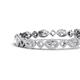 4 - Ivanna 5.98 ctw GIA Certified Natural Diamond (6x4 mm) Oval shape and Round shape Natural Diamond Eternity Tennis Bracelet 