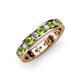 3 - Livia 3.00 mm Peridot and Lab Grown Diamond Eternity Band 