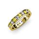 3 - Livia 3.00 mm Yellow and White Lab Grown Diamond Eternity Band 