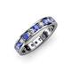 3 - Livia 3.00 mm Tanzanite and Lab Grown Diamond Eternity Band 