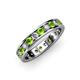 3 - Livia 3.00 mm Peridot and Lab Grown Diamond Eternity Band 