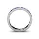 4 - Livia 3.00 mm Tanzanite and Lab Grown Diamond Eternity Band 