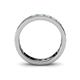 4 - Livia 3.00 mm Aquamarine and Lab Grown Diamond Eternity Band 
