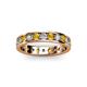 2 - Livia 3.00 mm Citrine and Diamond Eternity Band 