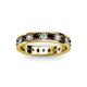 2 - Livia 3.00 mm Red Garnet and Diamond Eternity Band 