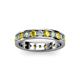 2 - Livia 3.00 mm Yellow and White Diamond Eternity Band 