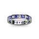 2 - Livia 3.00 mm Tanzanite and Diamond Eternity Band 