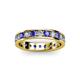 2 - Livia 3.00 mm Tanzanite and Diamond Eternity Band 