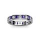 2 - Livia 3.00 mm Iolite and Diamond Eternity Band 