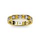2 - Livia 3.00 mm Citrine and Diamond Eternity Band 