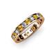 3 - Livia 3.00 mm Citrine and Diamond Eternity Band 