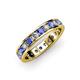 3 - Livia 3.00 mm Tanzanite and Diamond Eternity Band 