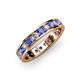 3 - Livia 3.00 mm Tanzanite and Diamond Eternity Band 