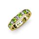 3 - Livia 3.00 mm Peridot and Diamond Eternity Band 
