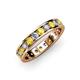 3 - Livia 3.00 mm Yellow Sapphire and Diamond Eternity Band 