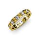3 - Livia 3.00 mm Citrine and Diamond Eternity Band 