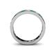 4 - Livia 3.00 mm Emerald and Diamond Eternity Band 