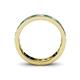 4 - Livia 3.00 mm Emerald and Diamond Eternity Band 