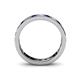 4 - Livia 3.00 mm Blue Sapphire and Diamond Eternity Band 