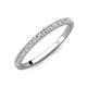 3 - Aurin 0.43 ctw Natural Round Diamond Prong Set Wedding Band 