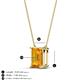4 - Athena 2.00 ct Citrine Emerald Shape (9x7 mm) Solitaire Pendant Necklace 