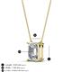 4 - Athena 1.80 ct Moissanite Emerald Shape (9x7 mm) Solitaire Pendant Necklace 